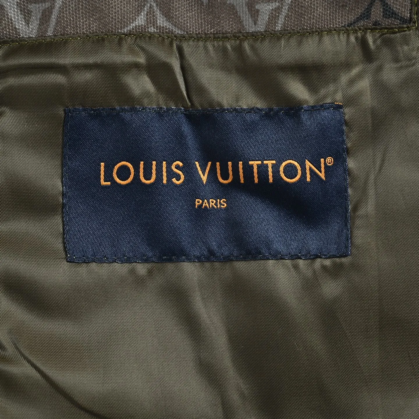 Louis Vuitton/Louis Vuitton Presbyopia printed beaded denim hooded jacket